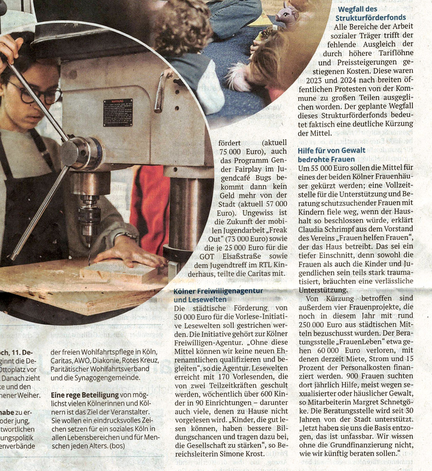 Artikel in der Kölner Rundschau